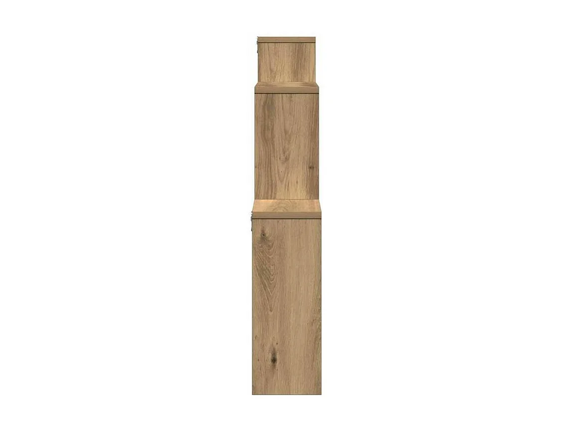 Étagère murale chêne artisanal 80x15x78,5 bois d'ingénierie
