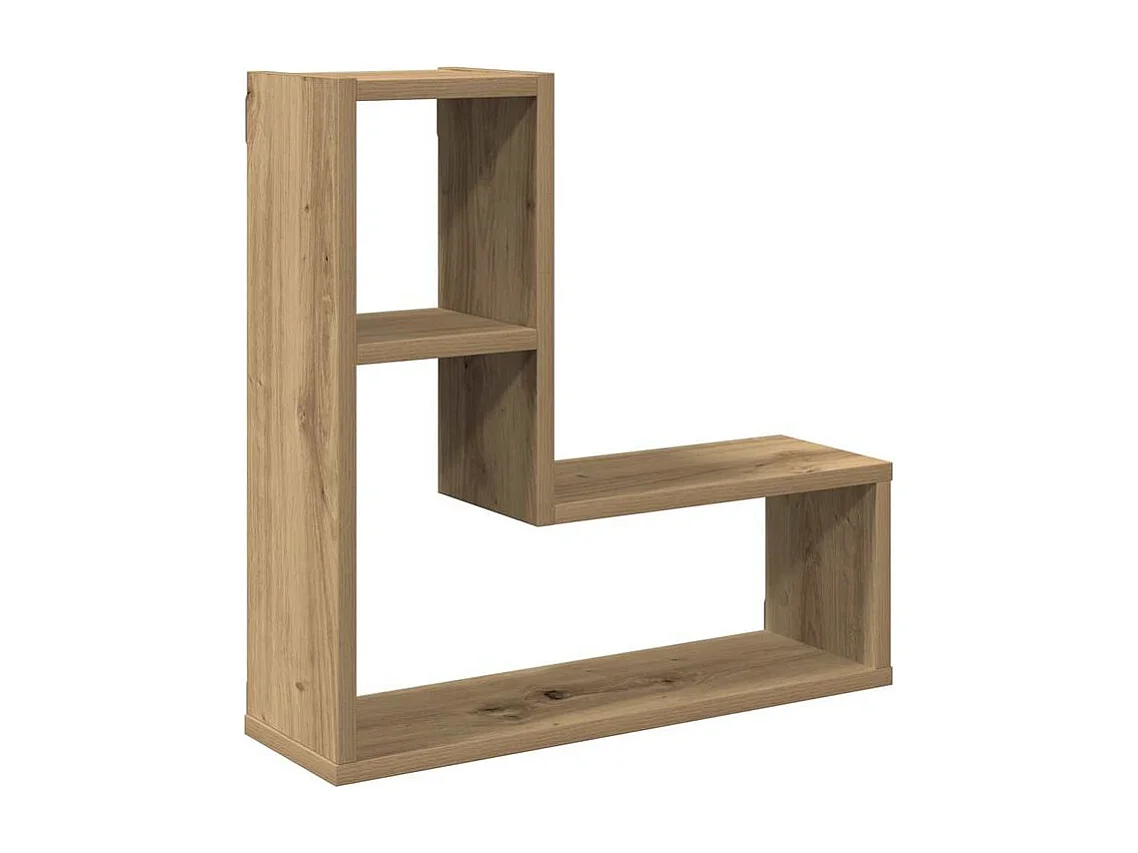 Étagères cube murales 2 pcs chêne artisanal bois d'ingénierie