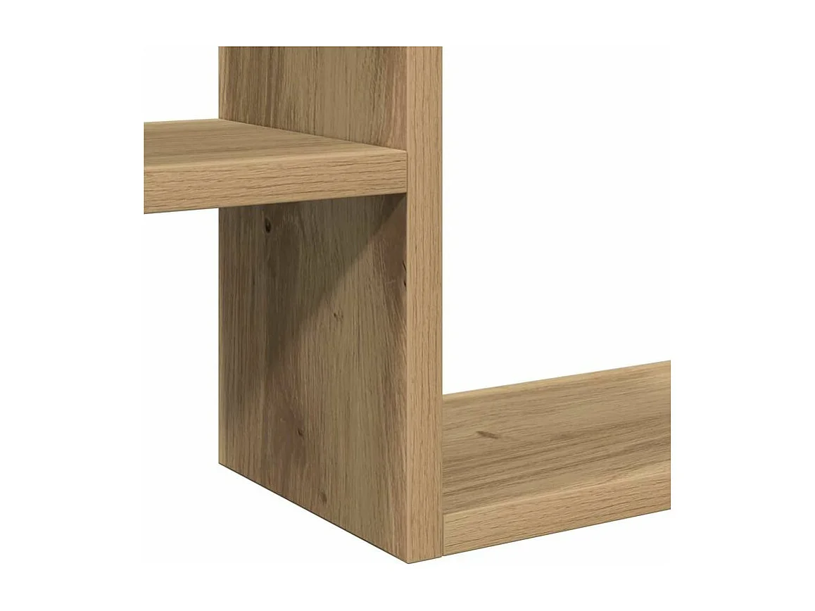 Étagères cube murales 2 pcs chêne artisanal bois d'ingénierie
