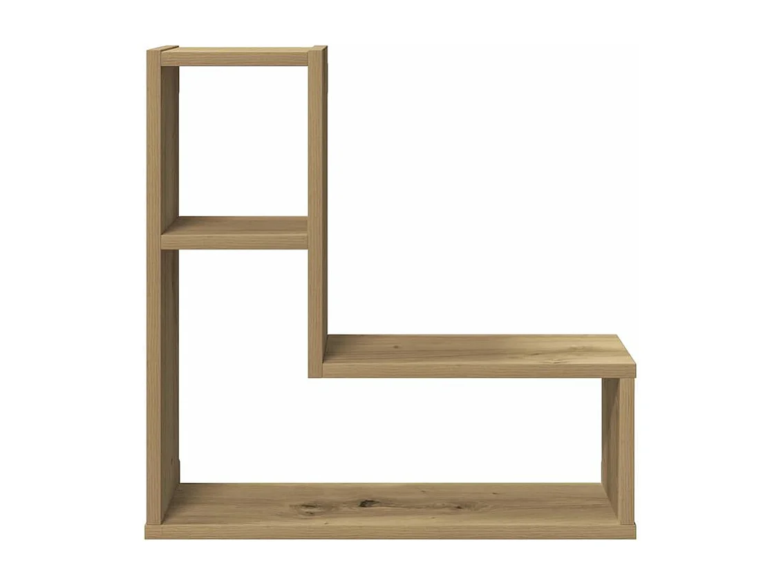 Étagères cube murales 2 pcs chêne artisanal bois d'ingénierie