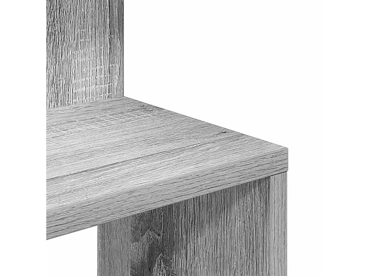 Étagère d'angle murale sonoma gris 32x32x127,5