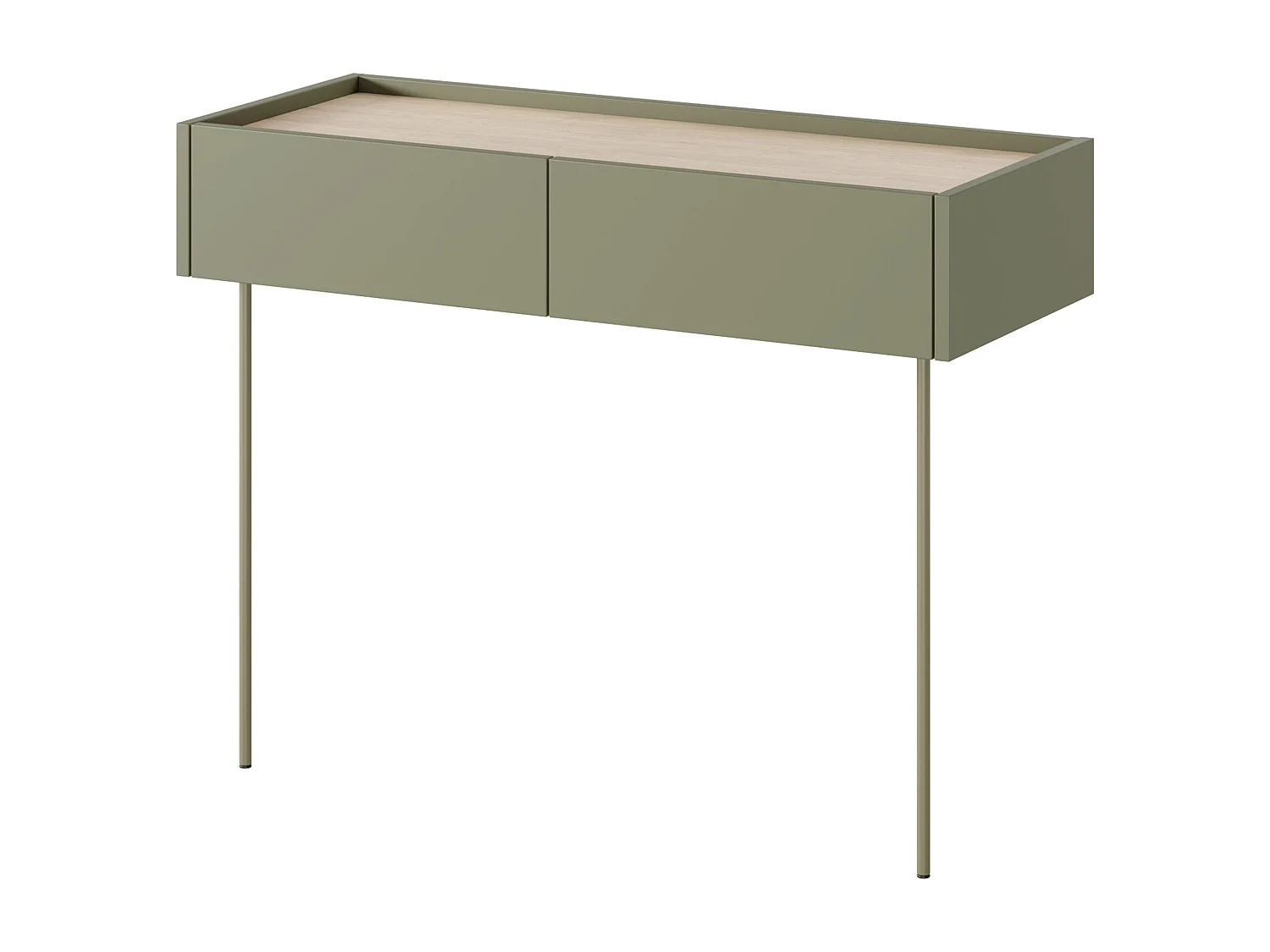 Console 2 laden met metalen voet 100x83 cm