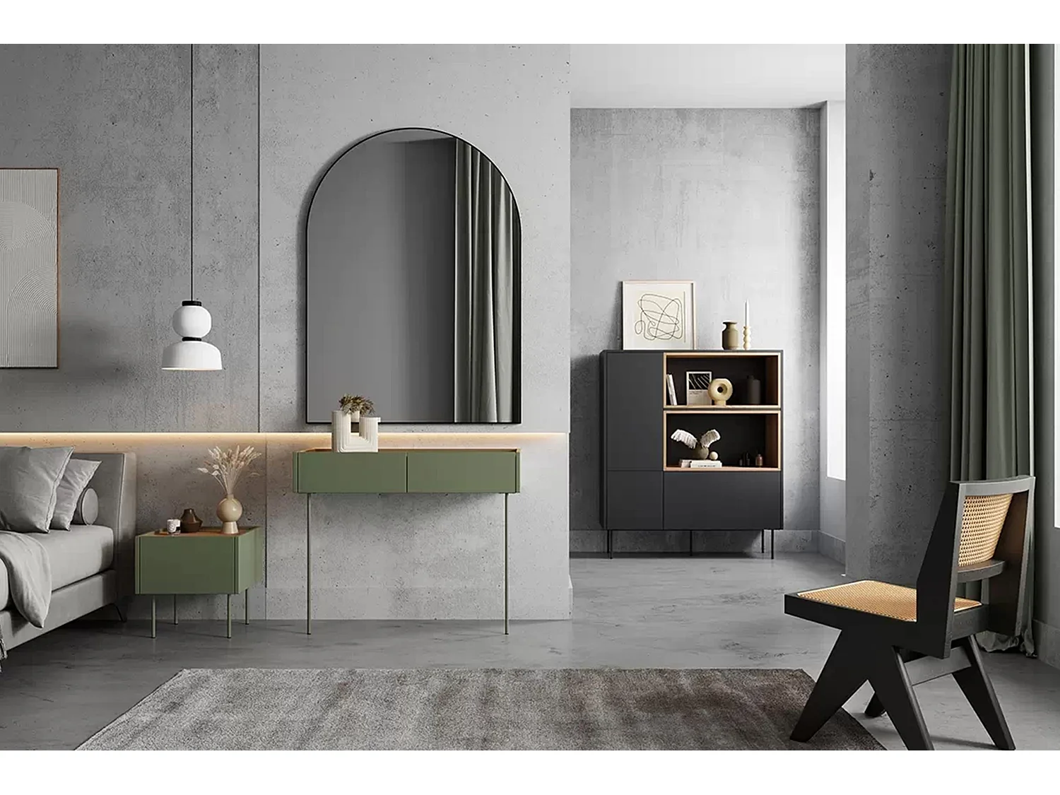 Console 2 laden met metalen voet 100x83 cm