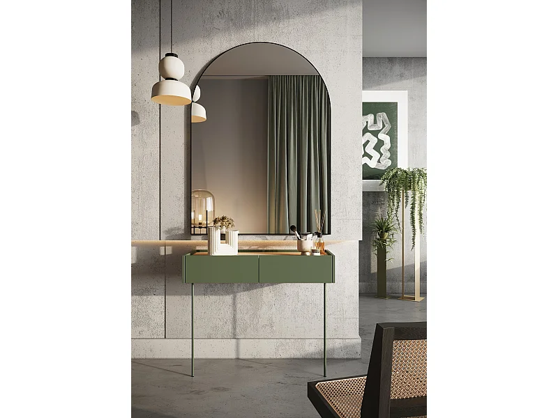 Console 2 laden met metalen voet 100x83 cm