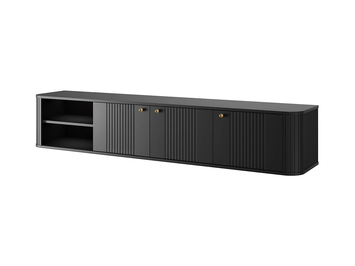 3-türiger TV-Hängeschrank 187x36 cm