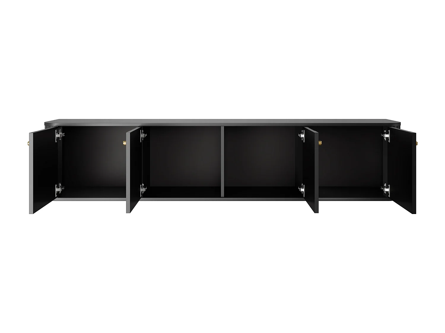 Mueble TV suspendido 4 puertas 187x36 cm