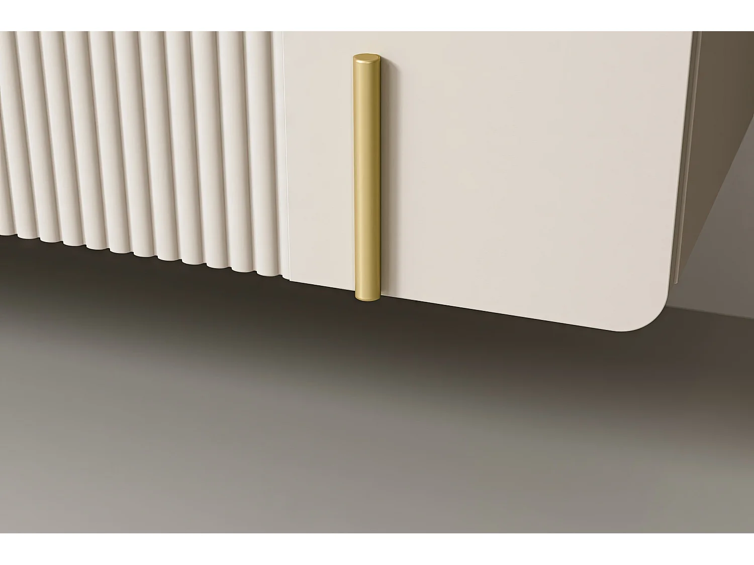 Mobile TV 2 ante 2 cassetti sospeso cashmere 200x40 cm