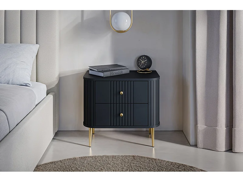 Kavel van 2 tafels met 2 laden 58x51 cm