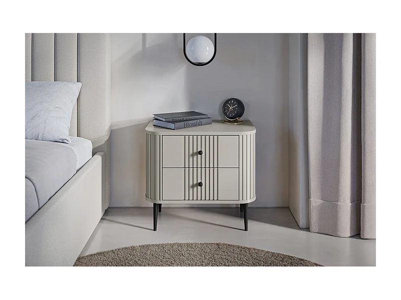 Set di 2 comodini 2 cassetti 58x51 cm