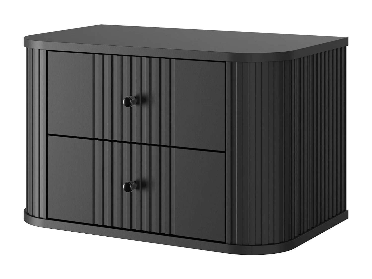 Set mit 2 hängenden Nachttischen, 2 Schubladen, 56 x 36 cm