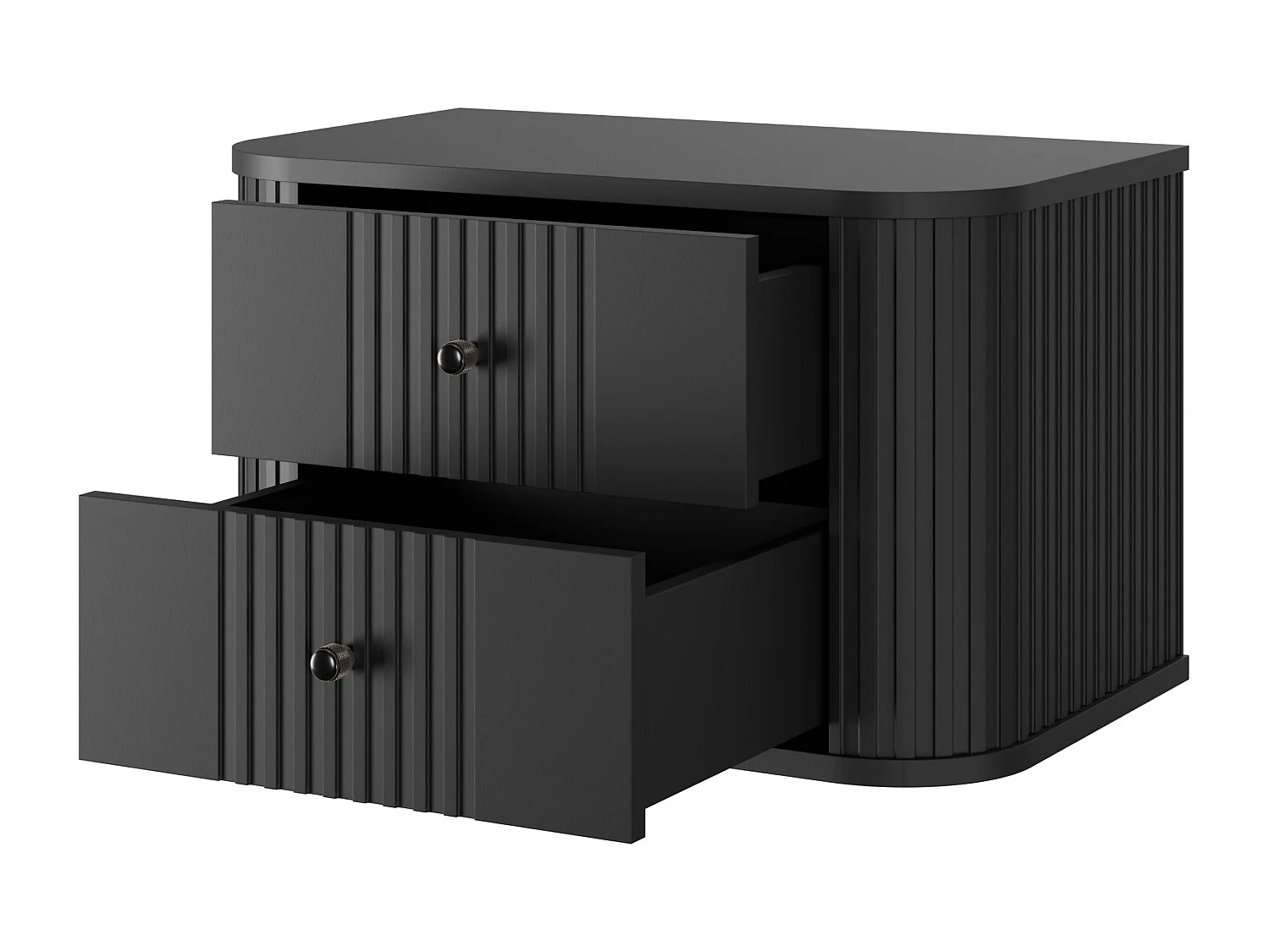 Set mit 2 hängenden Nachttischen, 2 Schubladen, 56 x 36 cm