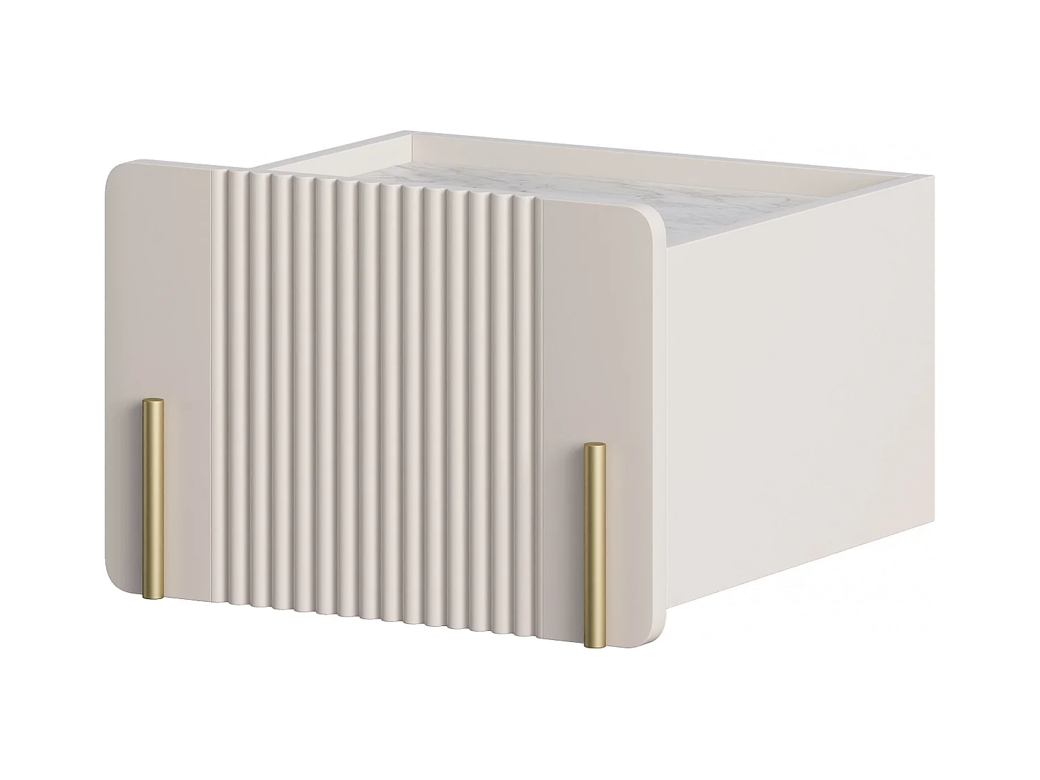 Mesita de noche suspendida 1 cajón cashmere 45x50 cm