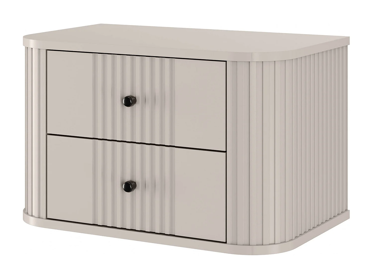 Set mit 2 hängenden Nachttischen, 2 Schubladen, 56 x 36 cm