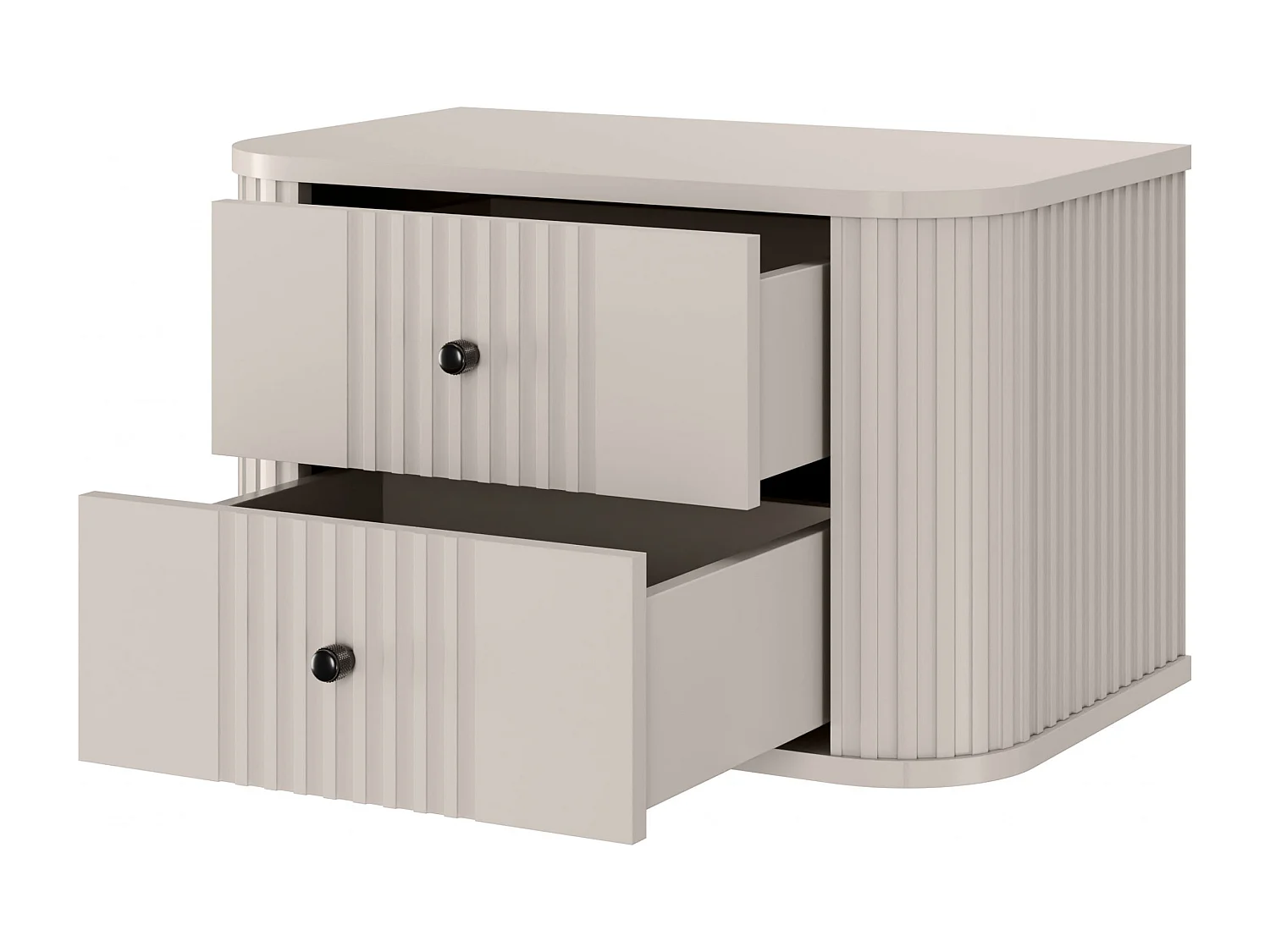 Set mit 2 hängenden Nachttischen, 2 Schubladen, 56 x 36 cm