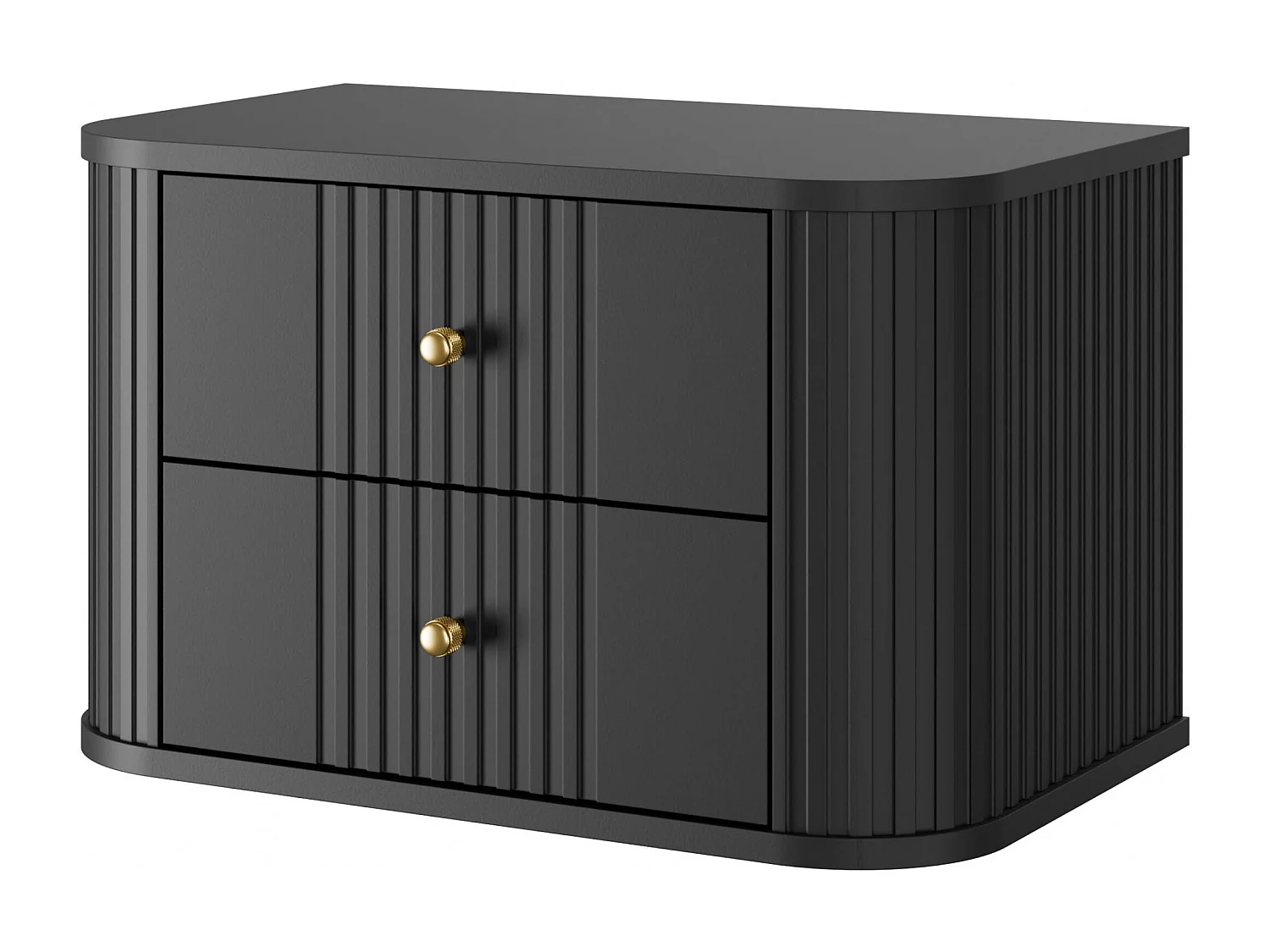 Set mit 2 hängenden Nachttischen, 2 Schubladen, 56 x 36 cm