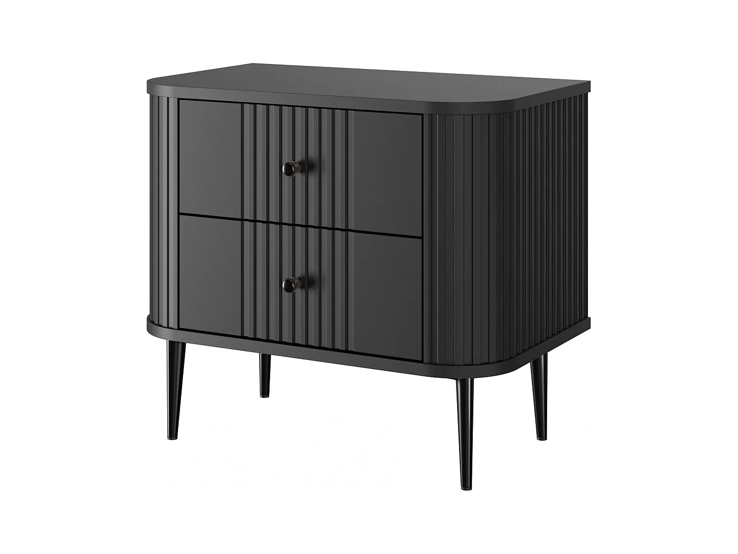 Set mit 2 Nachttischen, 2 Schubladen, 58 x 51 cm