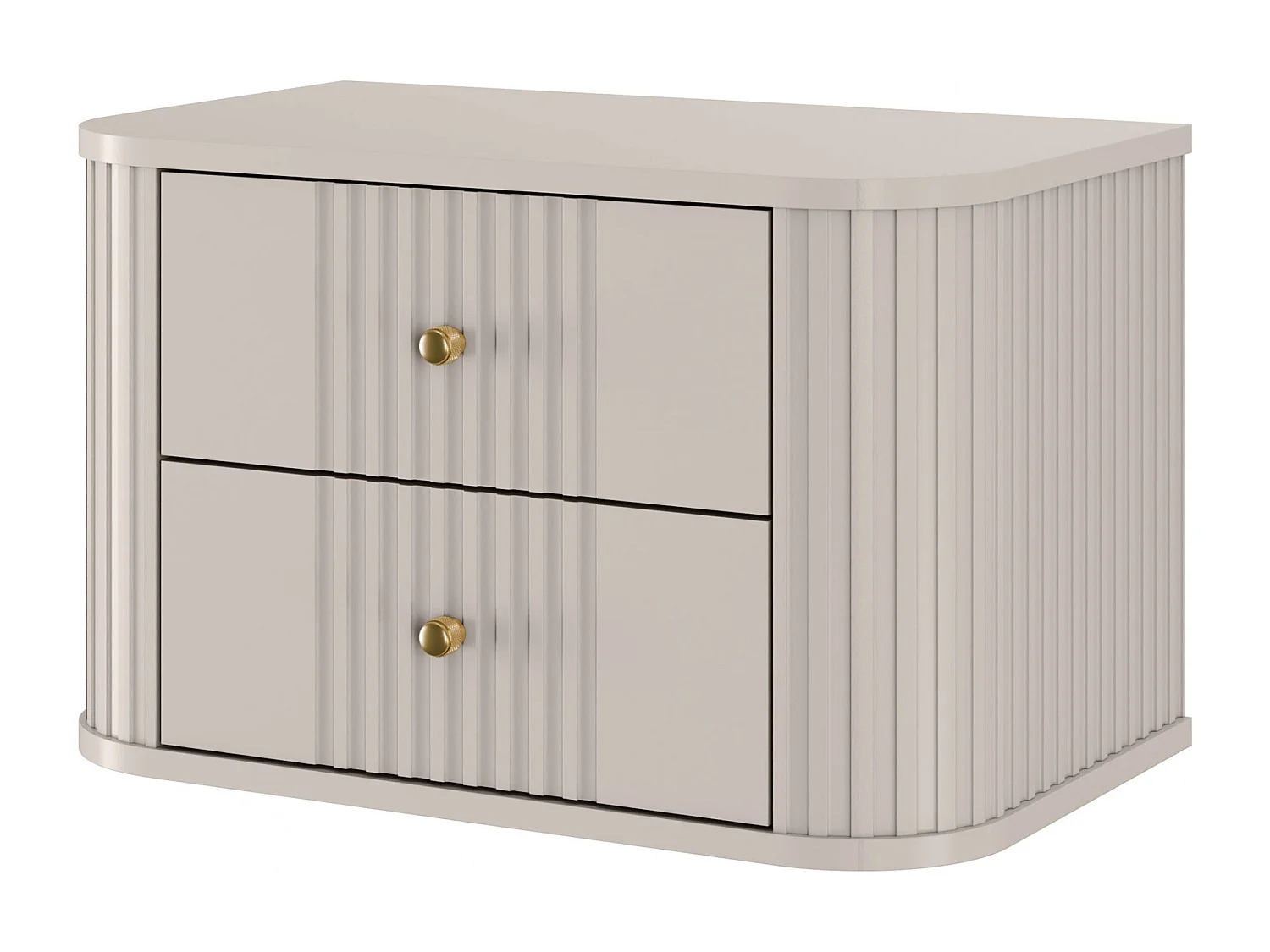 Set mit 2 hängenden Nachttischen, 2 Schubladen, 56 x 36 cm