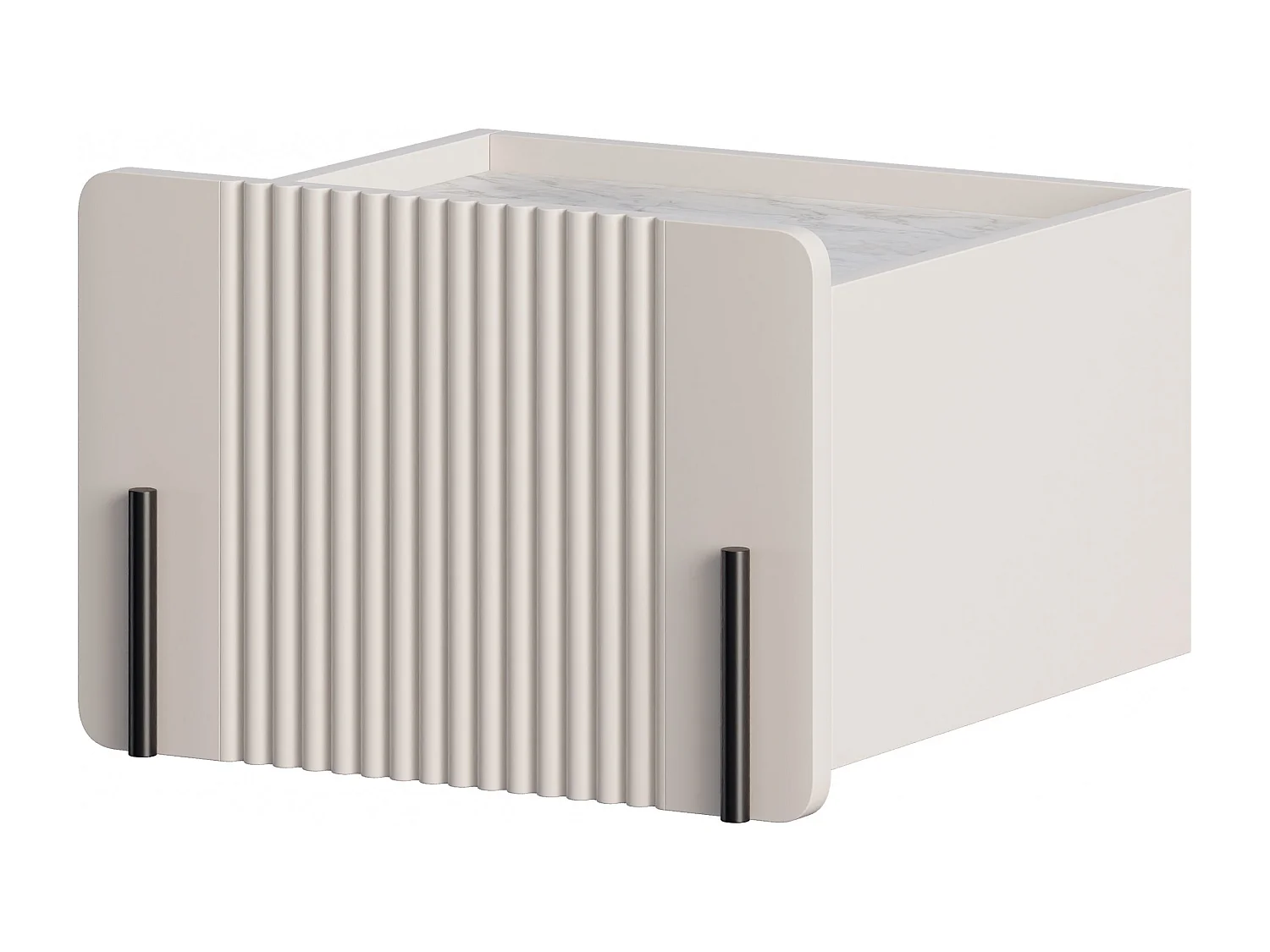 Hängender Nachttisch 1 Kaschmirschublade 45x50 cm