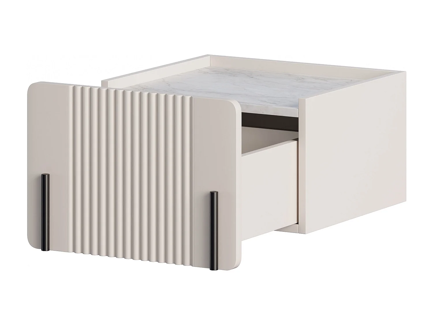 Hängender Nachttisch 1 Kaschmirschublade 45x50 cm