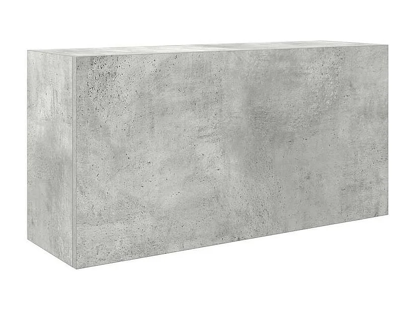 Armoire murale de bain gris béton 80x25x40 bois d'ingénierie