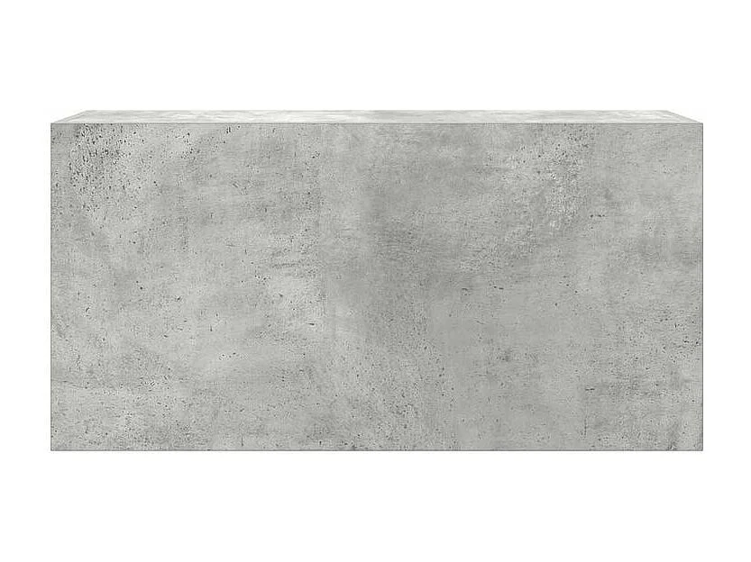 Armoire murale de bain gris béton 80x25x40 bois d'ingénierie