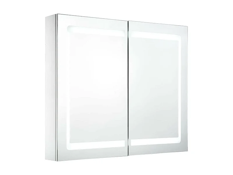 Armoire de salle de bain à miroir LED 80x12,2x68