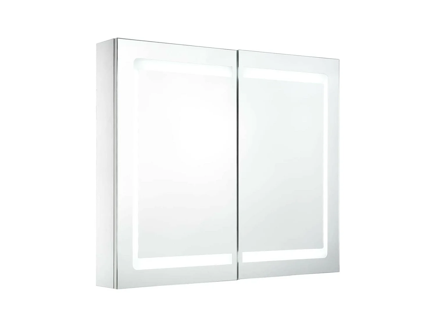 Armoire de salle de bain à miroir LED 80x12,2x68