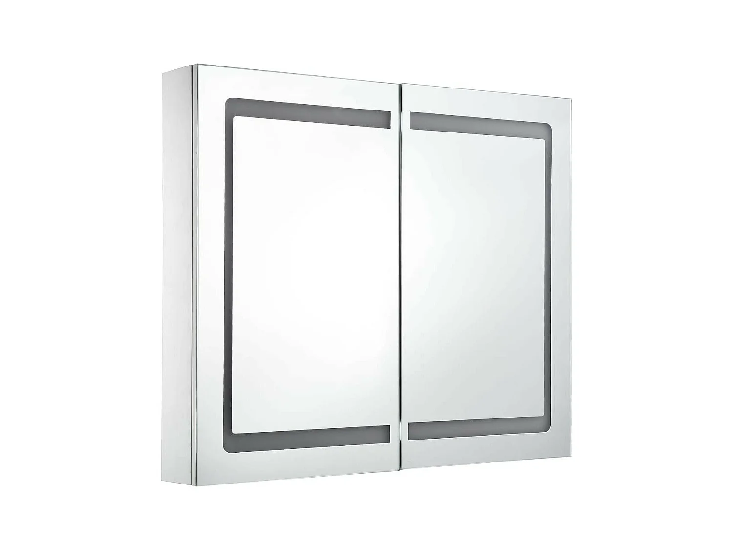 Armoire de salle de bain à miroir LED 80x12,2x68