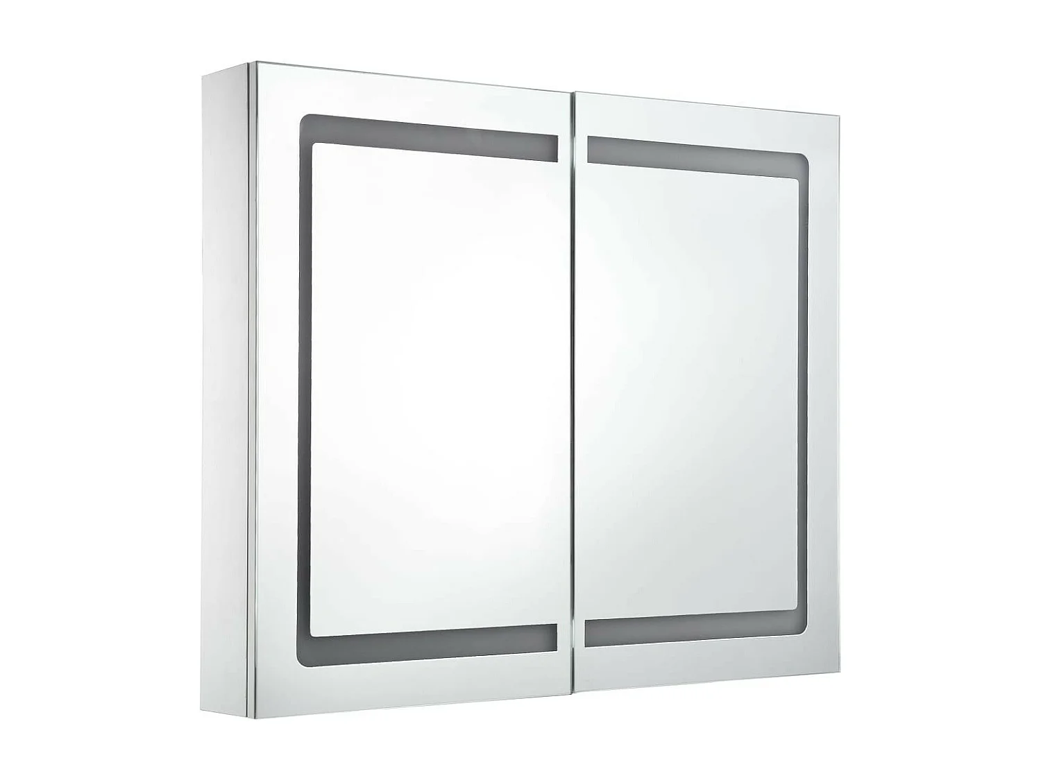 Armoire de salle de bain à miroir LED 80x12,2x68