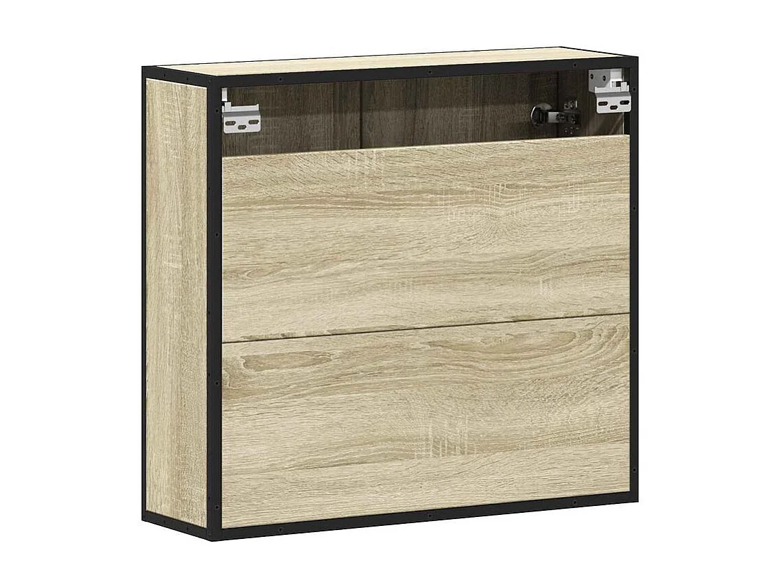 Armoire à miroir de salle de bain chêne sonoma bois ingénierie