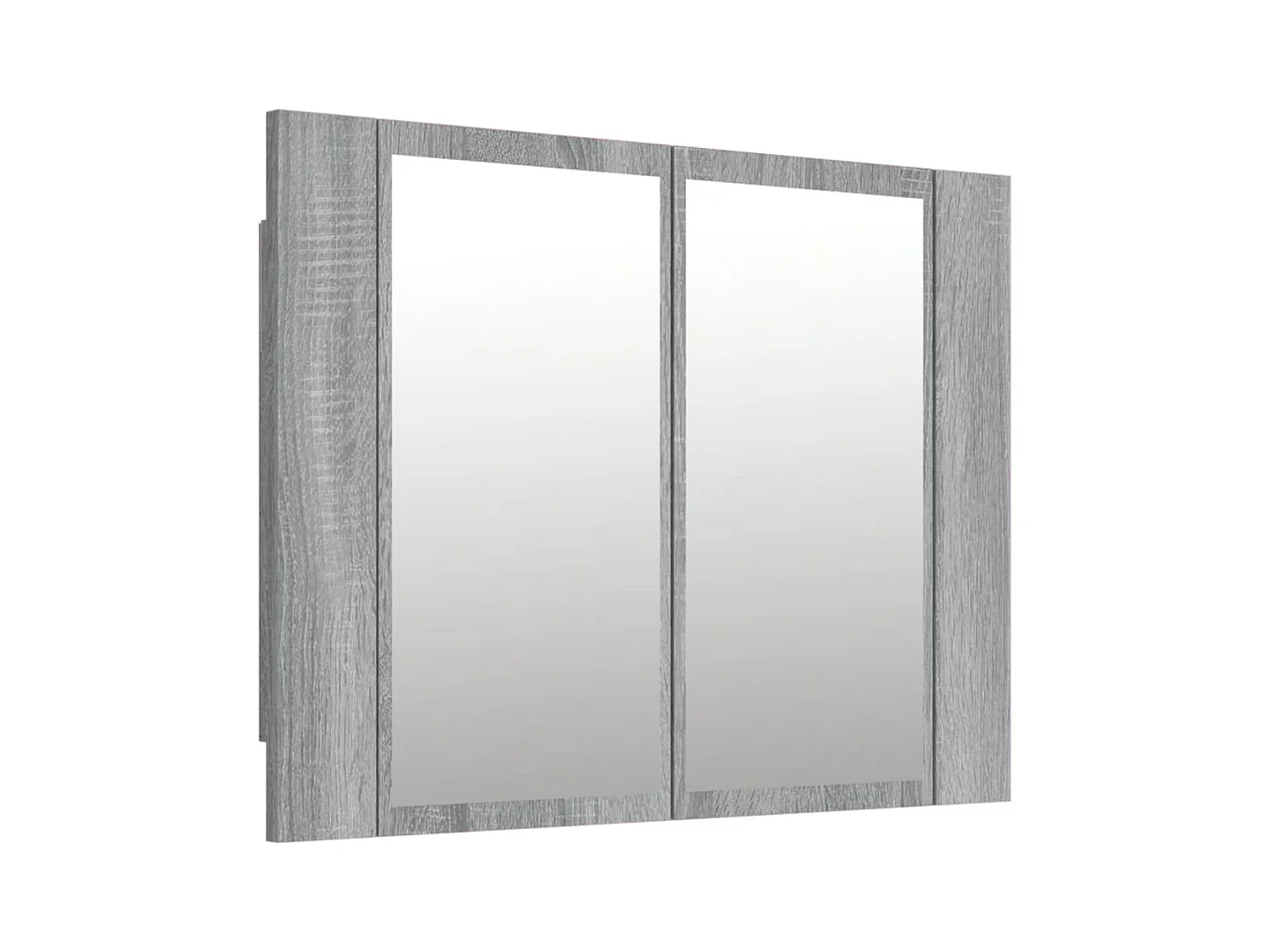 Armoire à miroir LED Sonoma gris 60x12x45 Bois d'ingénierie