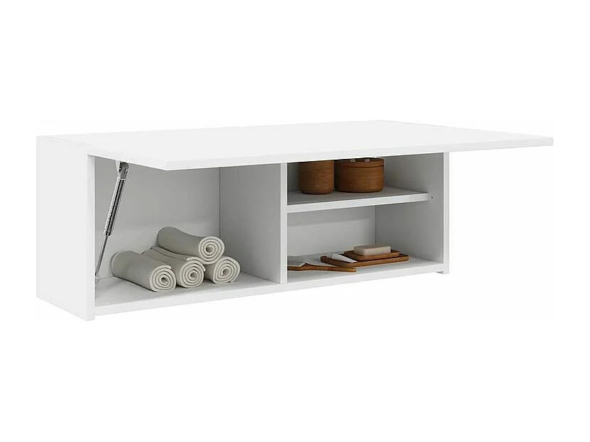 Armoire murale de bain blanc 80x25x30 bois d'ingénierie