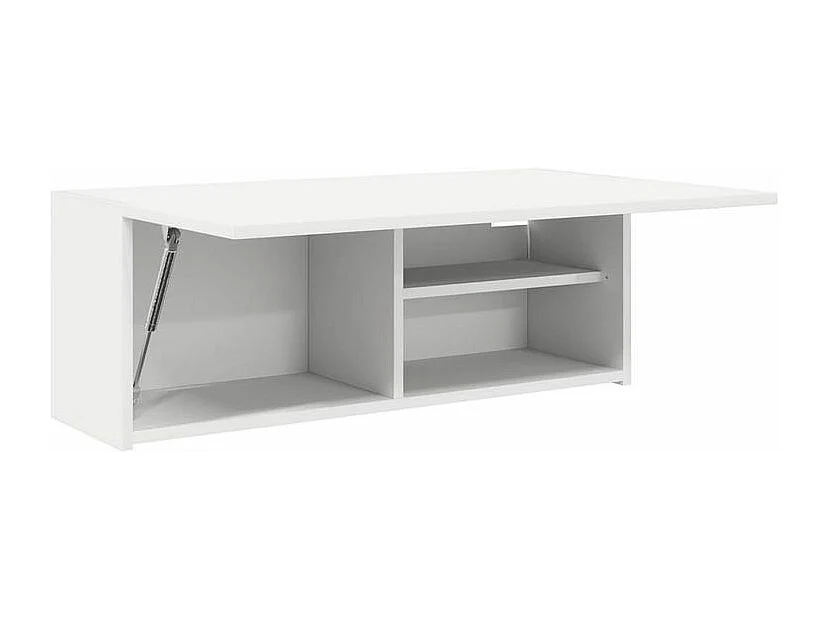 Armoire murale de bain blanc 80x25x30 bois d'ingénierie