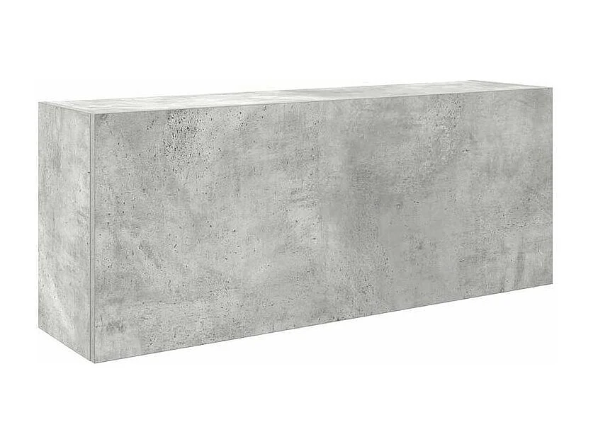 Armoire murale de bain gris béton 100x25x40 bois d'ingénierie