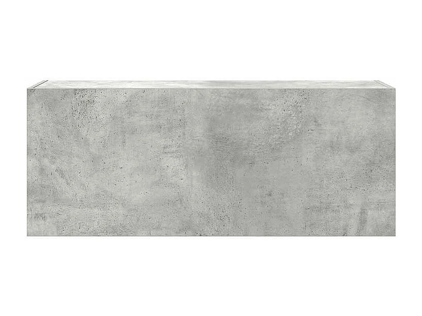 Armoire murale de bain gris béton 100x25x40 bois d'ingénierie