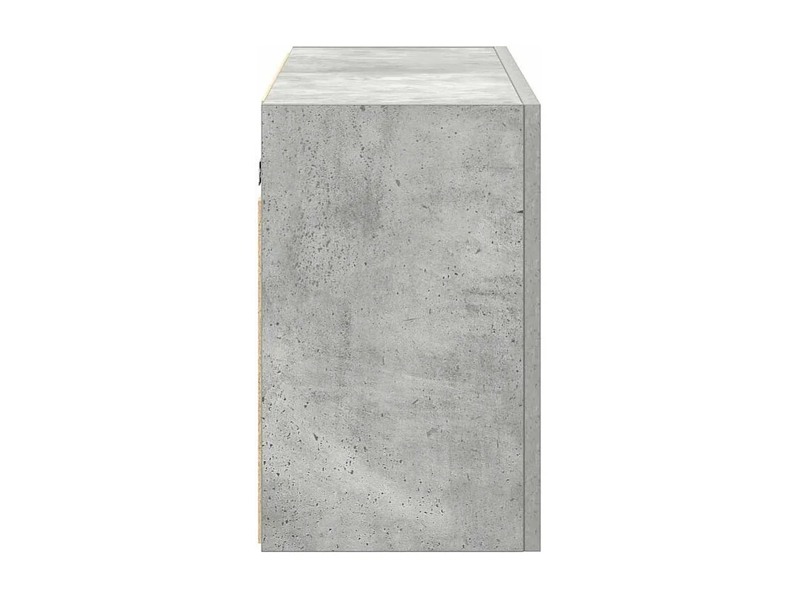 Armoire murale de bain gris béton 100x25x40 bois d'ingénierie