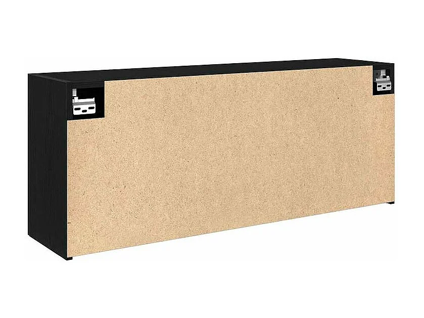 Armoire murale de bain noir 100x25x40 bois d'ingénierie