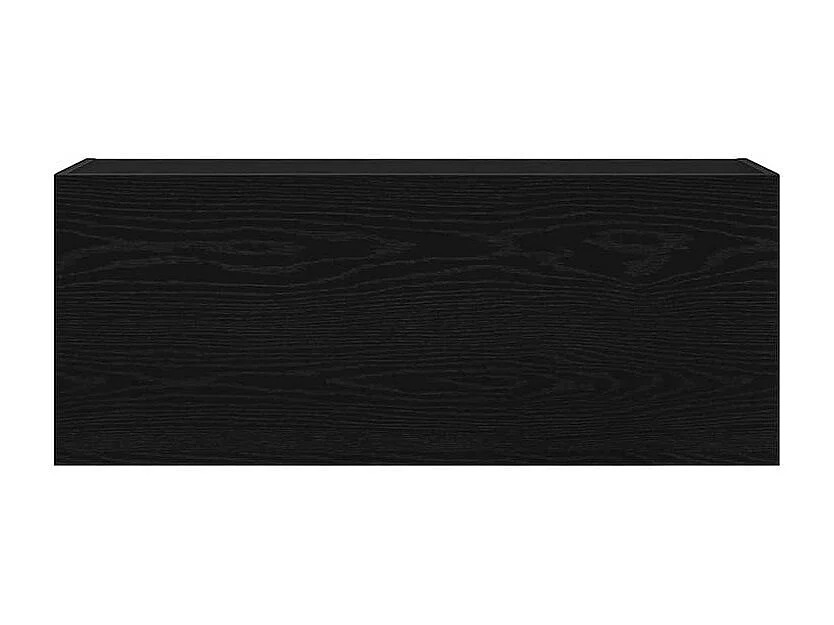 Armoire murale de bain noir 100x25x40 bois d'ingénierie