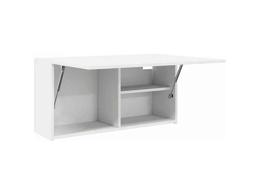 Armoire murale de bain blanc 80x25x40 bois d'ingénierie