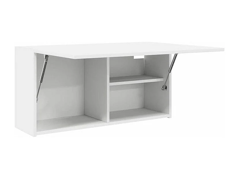 Armoire murale de bain blanc 80x25x40 bois d'ingénierie