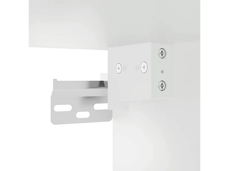 Armoire murale de bain blanc 80x25x40 bois d'ingénierie