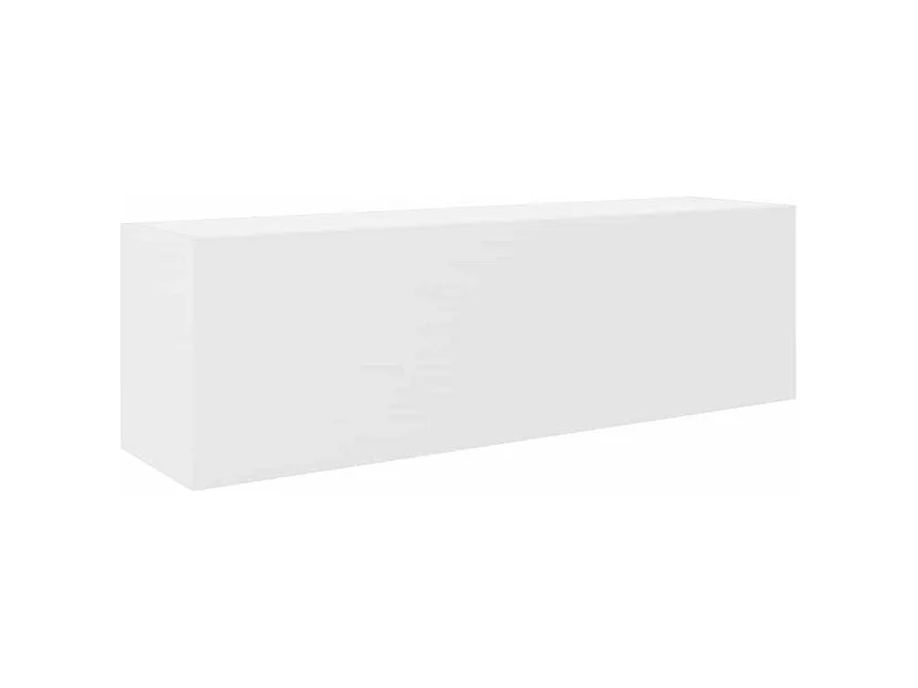 Armoire murale de bain blanc 100x25x30 bois d'ingénierie