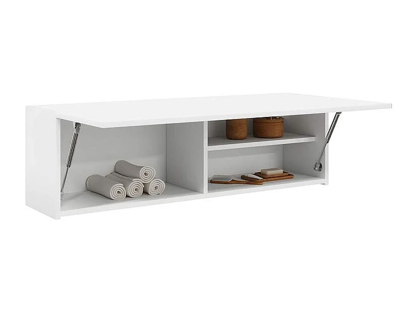 Armoire murale de bain blanc 100x25x30 bois d'ingénierie