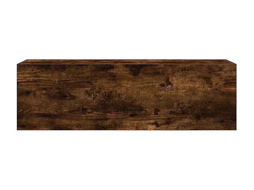 Armoire murale de bain chêne fumé 100x25x30 bois d'ingénierie