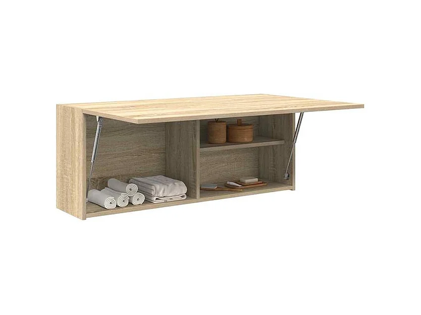 Armoire murale de bain chêne sonoma 100x25x40 bois ingénierie