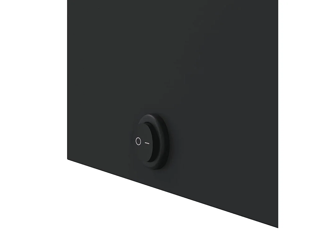 Armoire de salle de bain à miroir avec LED noir 45x13x52