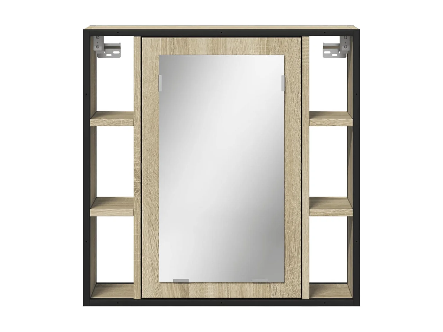 Armoire à miroir de salle de bain chêne sonoma bois ingénierie