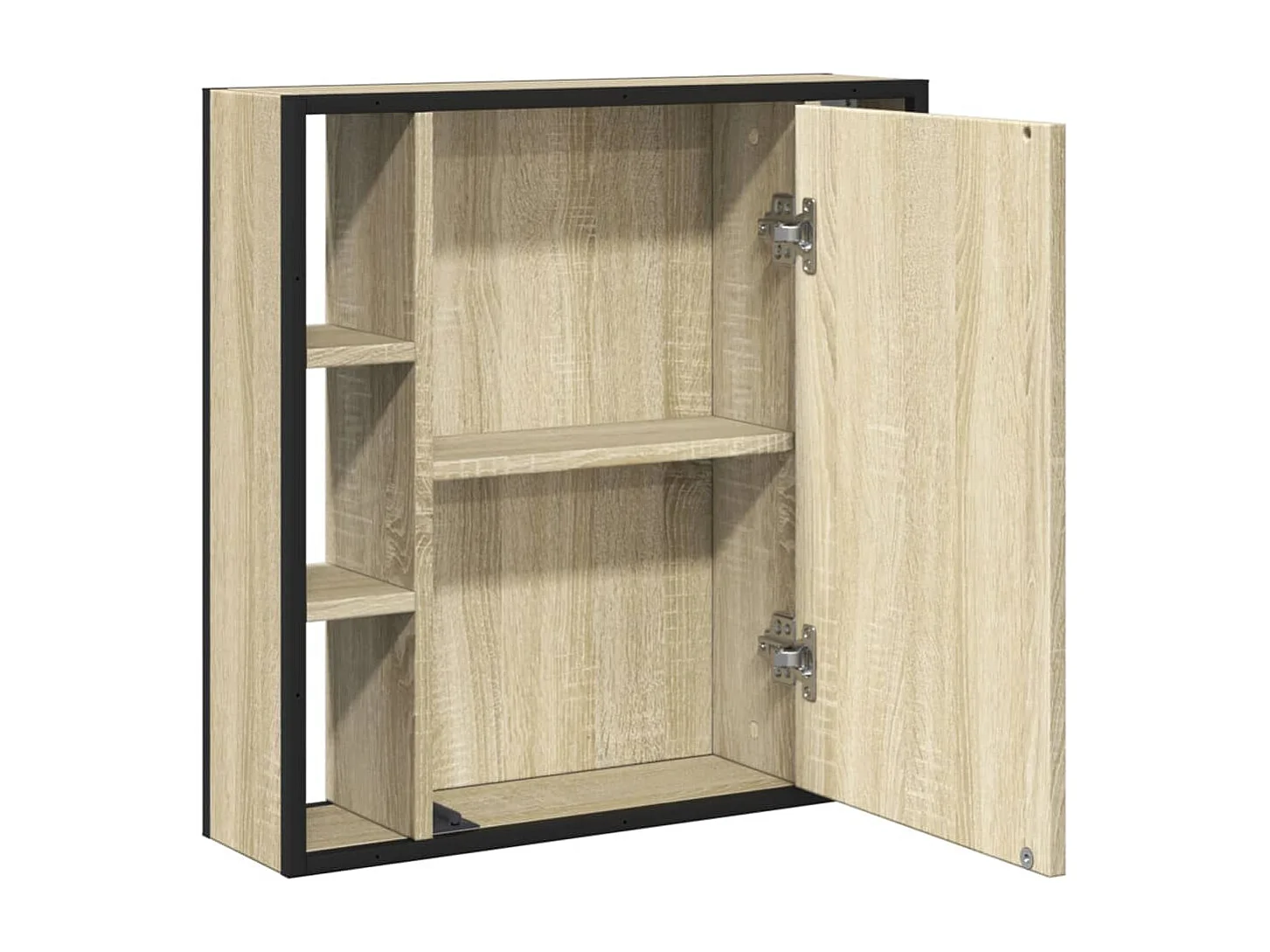 Armoire à miroir de salle de bain chêne sonoma bois ingénierie