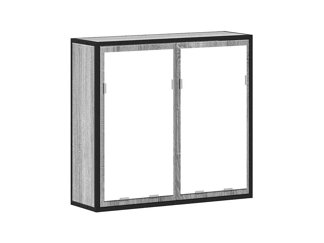 Armoire à miroir de salle de bain sonoma gris bois d’ingénierie