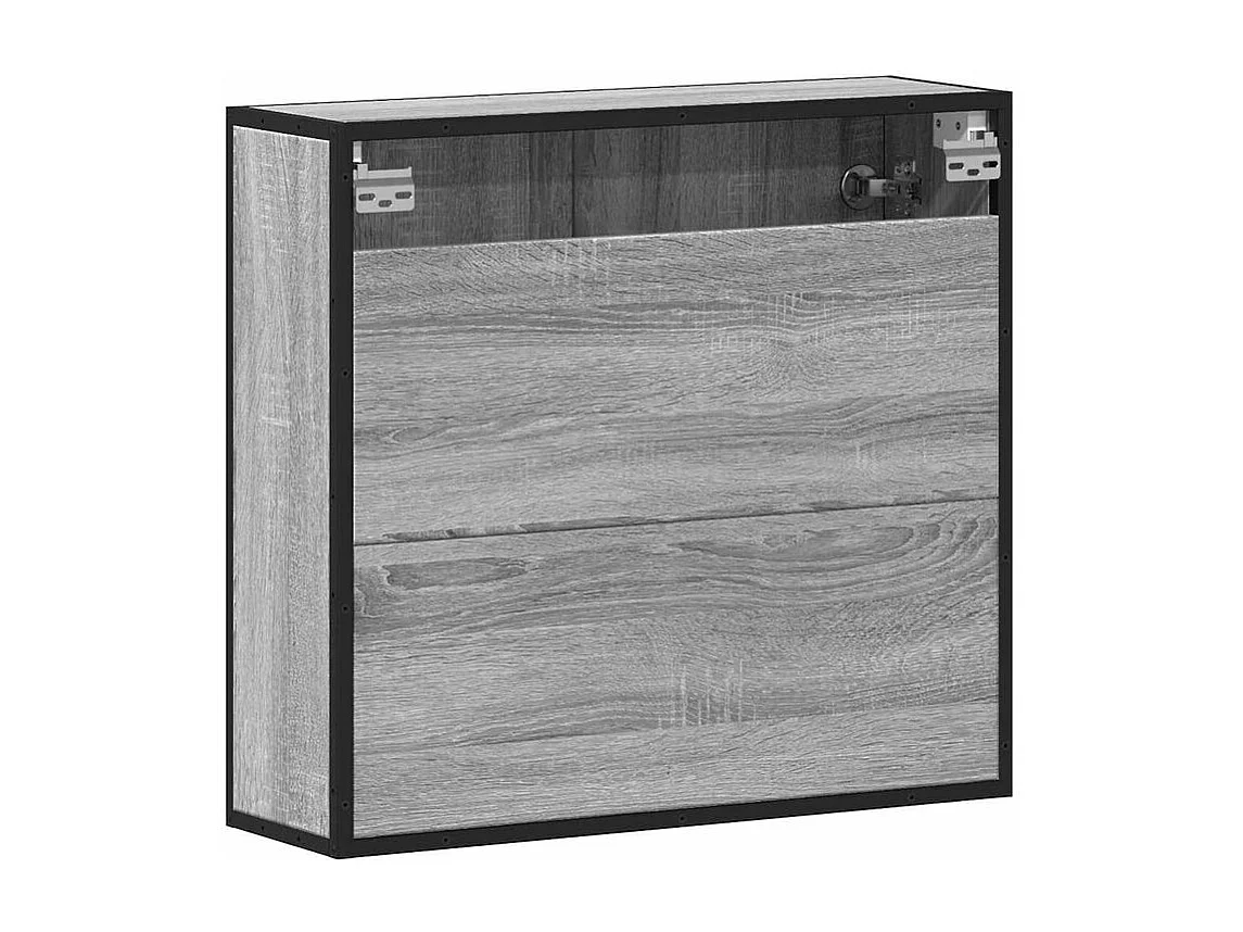 Armoire à miroir de salle de bain sonoma gris bois d’ingénierie